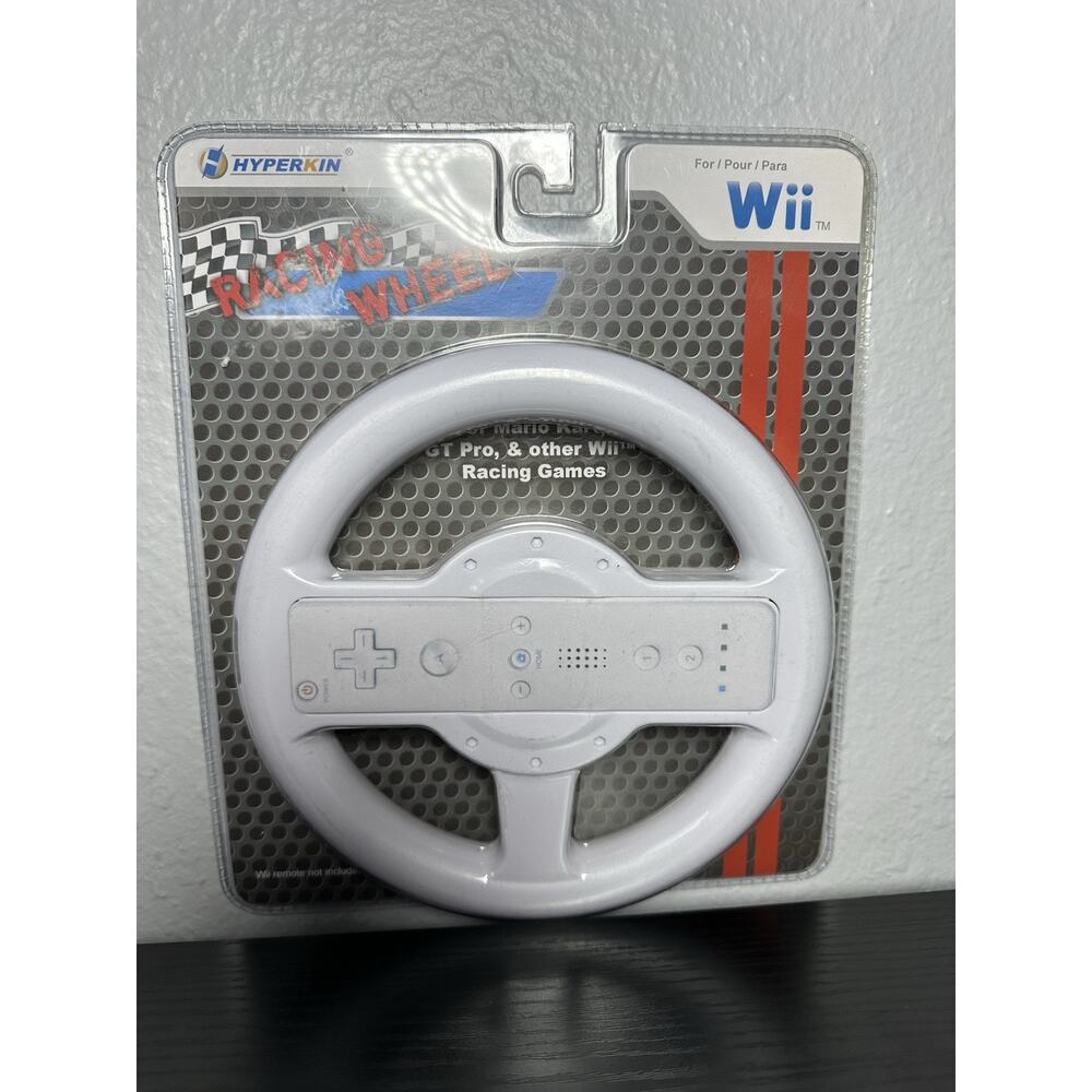 NEW - Hyperkin Wii Racing Wheel for Mario Kart, GT Pro & Racing Games - M04506